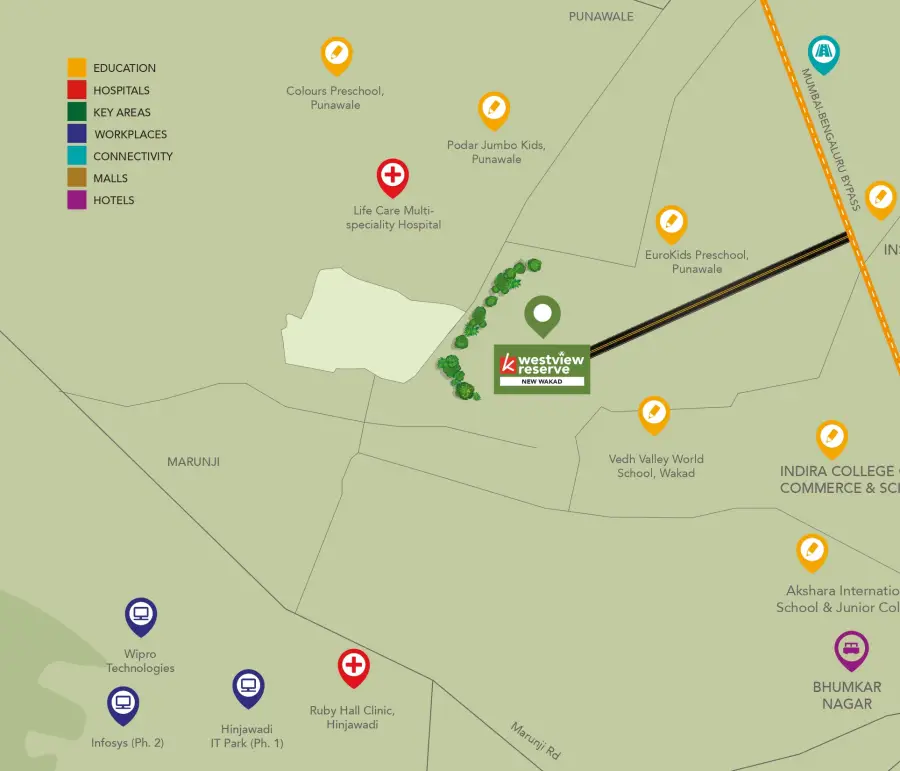 Kohinoor West View Map Location