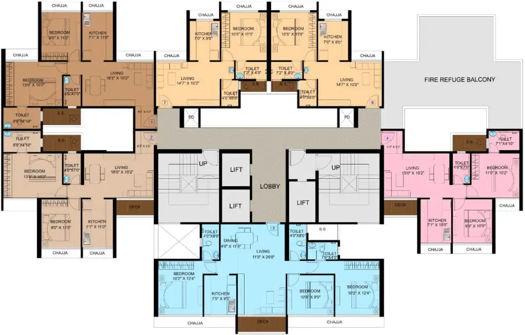 Satyam Peace of Mind Kharghar floor plan